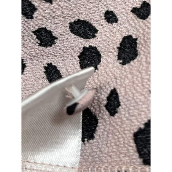 ANDREE by UNIT Womens SMALL Blush Animal Print Crepe Cap Sleeve SHELL Top EUC - Picture 6 of 7